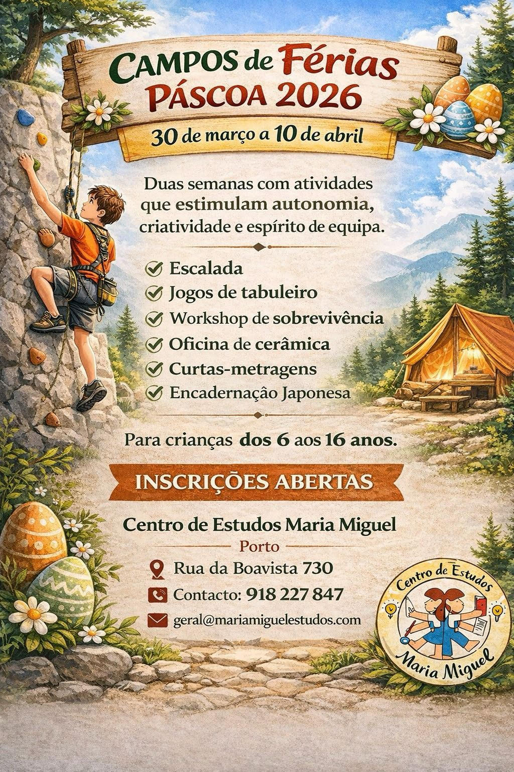 Campo de Férias de Páscoa 2026